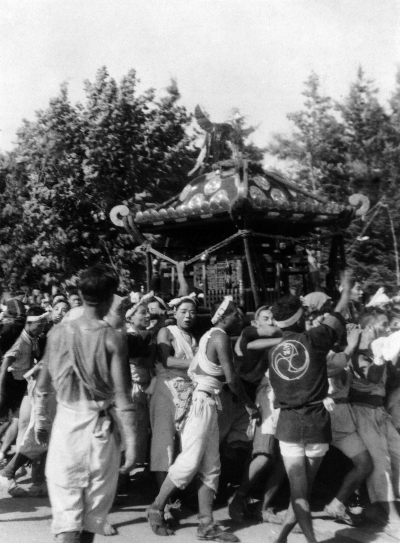 八坂神社の祭り - 宮神輿 昭和20年代中頃