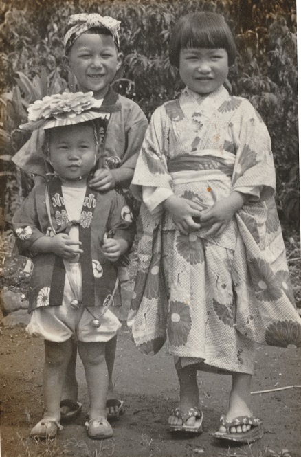八坂神社の祭り-子どもたち 昭和30年頃